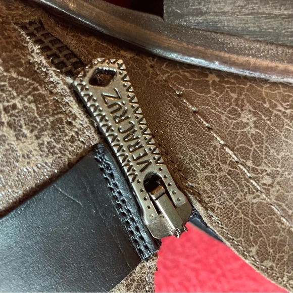 VERACRUZ Sz 39 Western Style Stacked Heel Made in  Spain Bohemian Ankle Boots - Picture 4 of 14